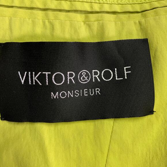 VIKTOR & ROLF Size 38 Yellow Cotton Blend Single Breasted Sport Coat - Picture 11 of 16